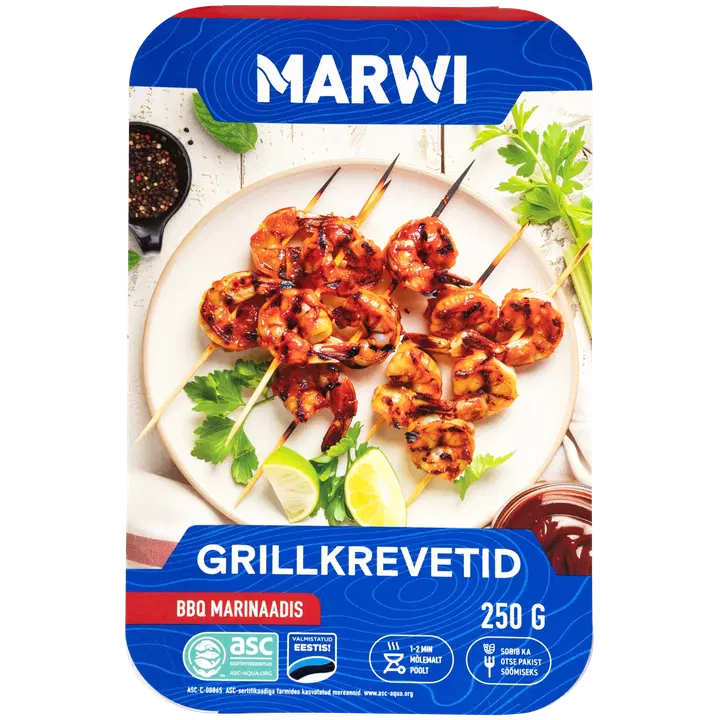 Marwi grillkrevetid BBQ marinaadis 250g