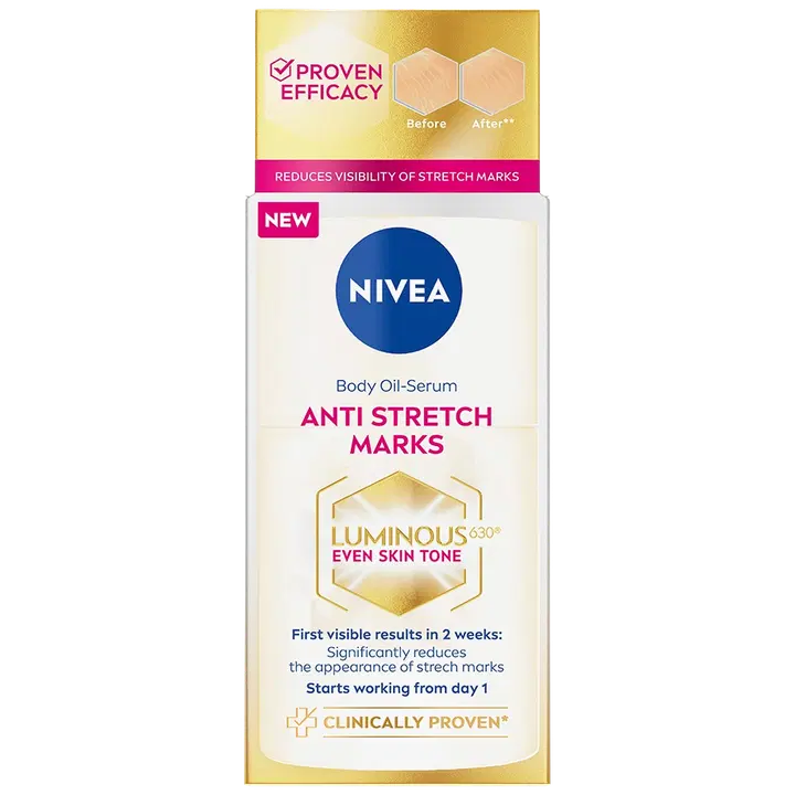 NIVEA 100ml Luminous630 Anti Stretch Marks Body Oil Serum -öljyseerumi