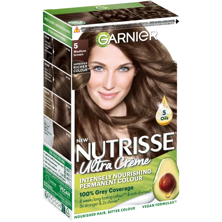 Garnier Nutrisse Ultra Creme 5.0 Medium Brown Ruskea kestoväri 1kpl