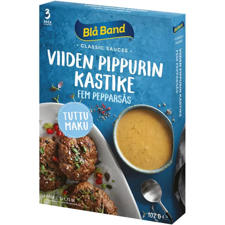 Blå Band laktoositon Viiden Pippurin kastike 3x16g