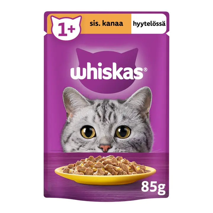 Whiskas 1+ kassitoit kanalihaga tarretises 85g