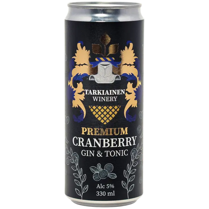Tarkiainen Winery Premium Cranberry Gin & Tonic 5% 330ml