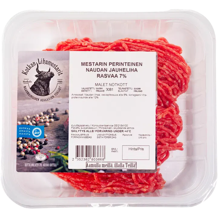 Kotkan lihamestarit naudanjauheliha perinteinen n.350g