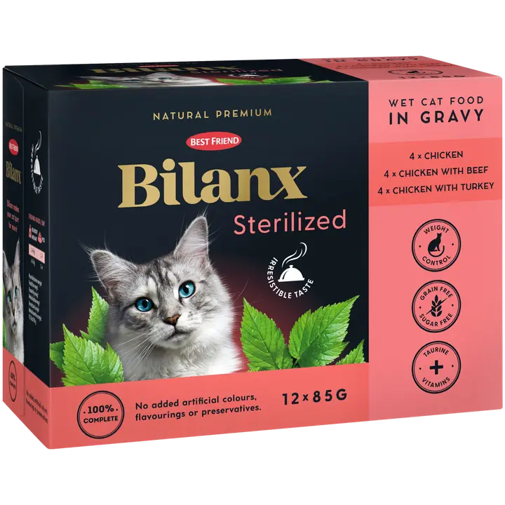 Best Friend Bilanx Sterilized lajitelma kastikkeessa 12x85 g