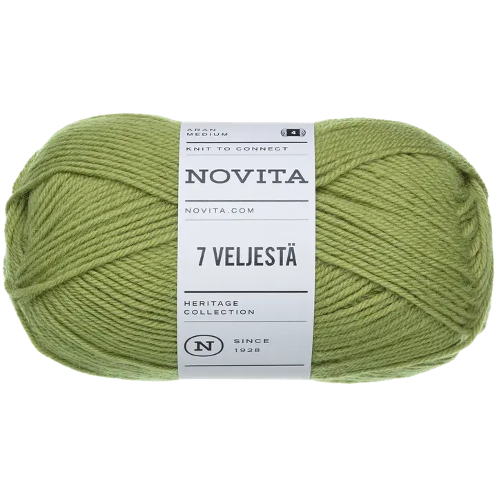 Novita lanka 7 Veljestä 100 g artisokka 330