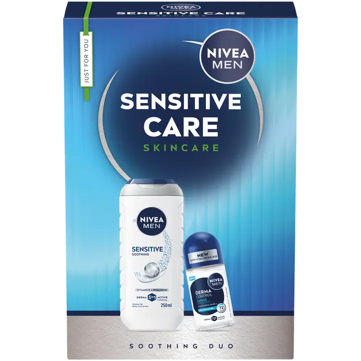 NIVEA MEN Sensitive Care lahjapakkaus 2026 sis. 2 tuotetta
