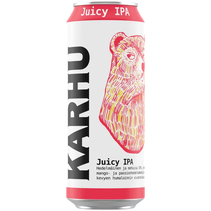 Karhu Juicy IPA olut 4,6 % tölkki 0,5 L