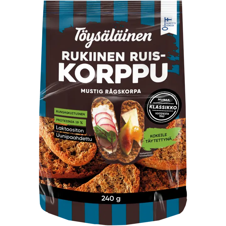 Töysäläinen rukiinen ruiskorppu 240g