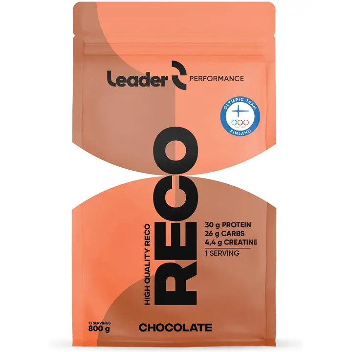 Leader Performance Reco proteiini-hiilihydraattijauhe suklaanmakuinen 800 g