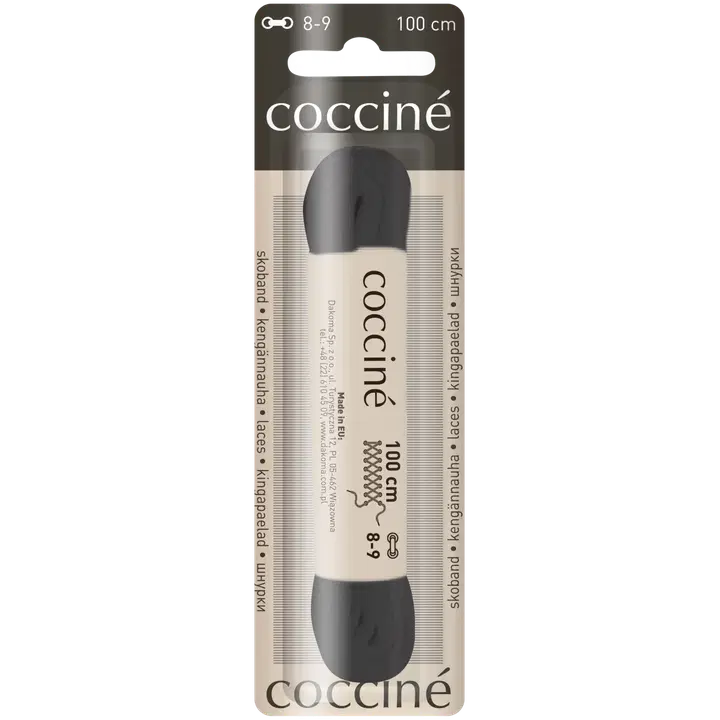 Coccine kengännauha 100 cm, musta
