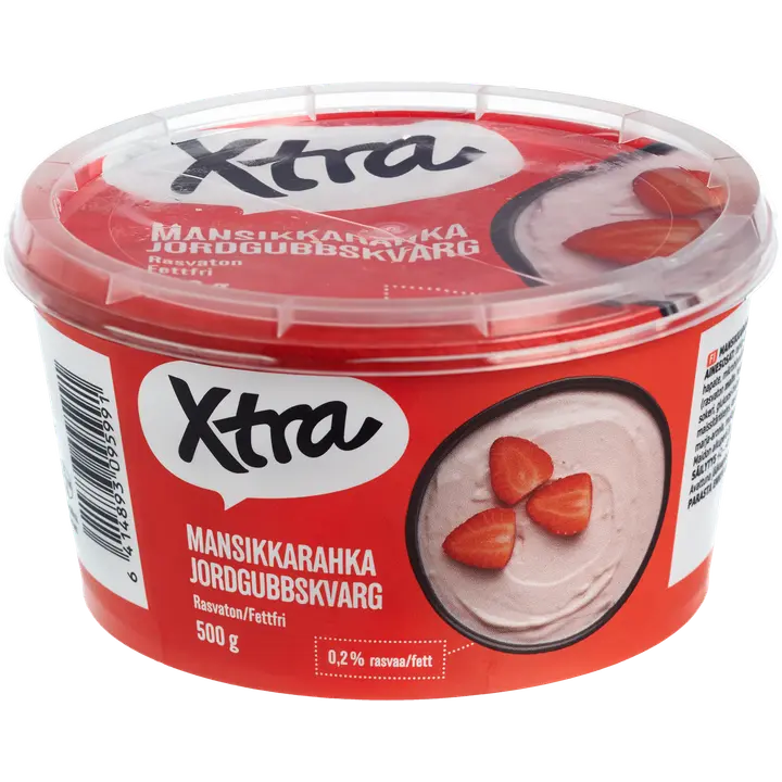 Xtra rasvatu kohupiim maasika, 500 g
