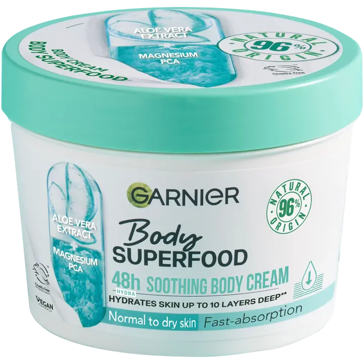 Garnier Body Superfood Aloe vartalovoide kuivalle iholle 380ml