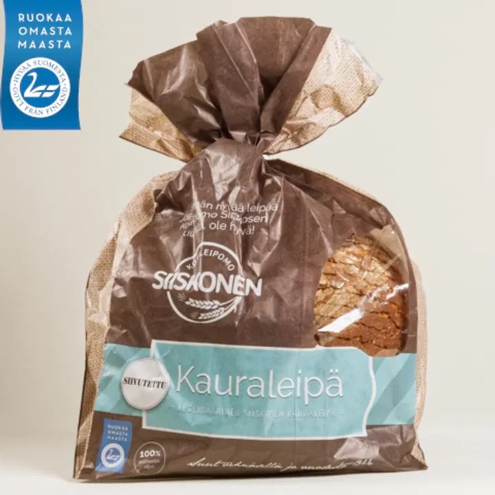 Kotileipomo Siiskonen kauraleipä iso siivutettu 800 g