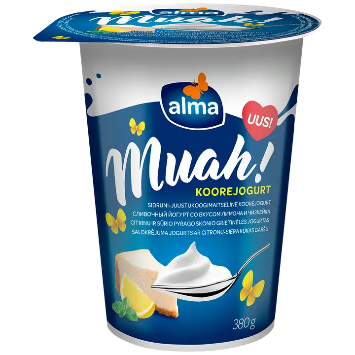 Alma Muah koorejogurt sidruni-juustukoogimaitseline 380g