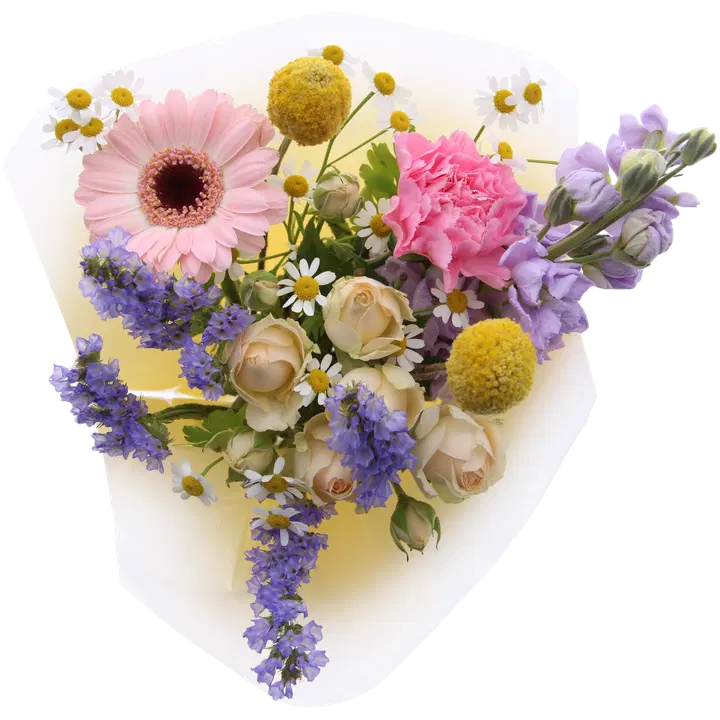 Mielinauha-kimppu 2026, monivärinen sekakimppu, 6 oksaa, 40cm