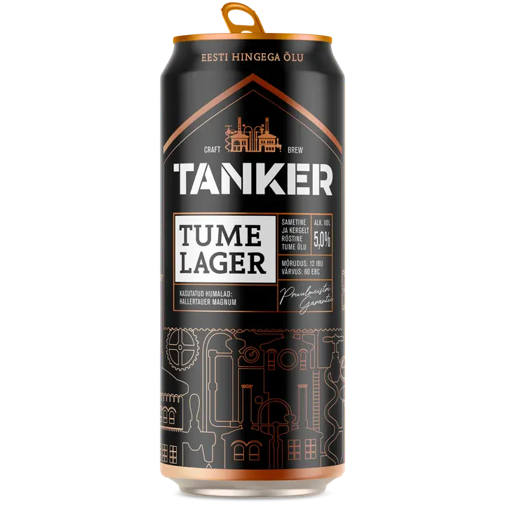 Tanker Tume Lager õlu 5%vol 500ml