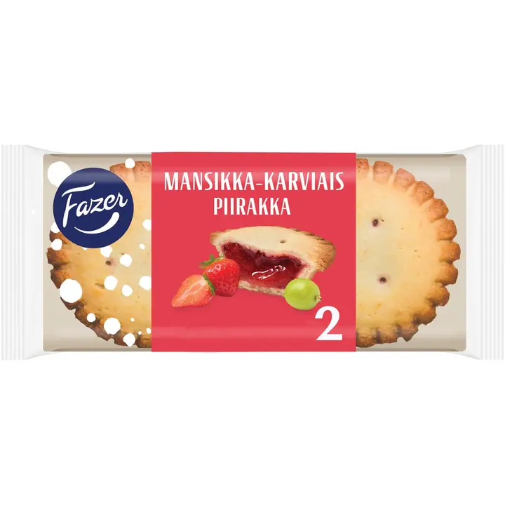 Fazer Mansikka-karviaispiirakka 2kpl 140g