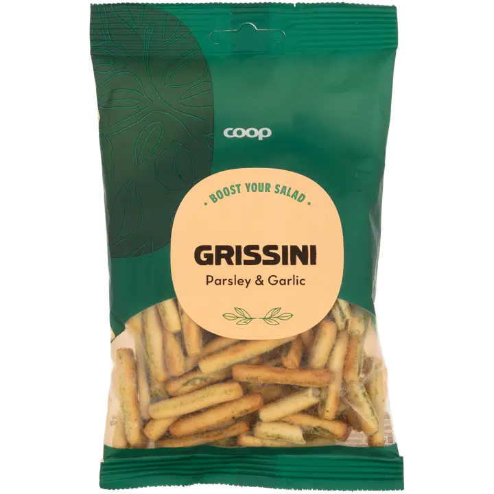 Coop salaattilisuke persilja-valkosipuligrissinit 80 g