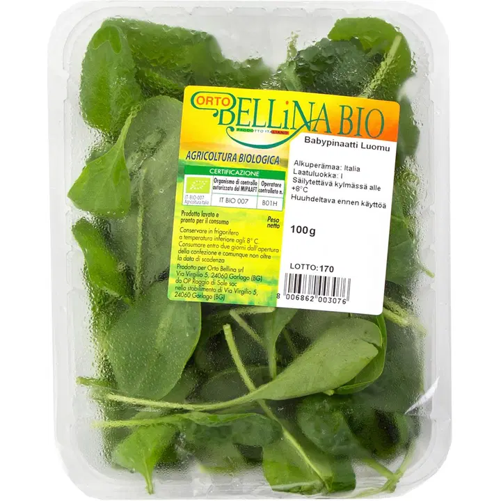 Satotukku babypinaatti 100 g luomu