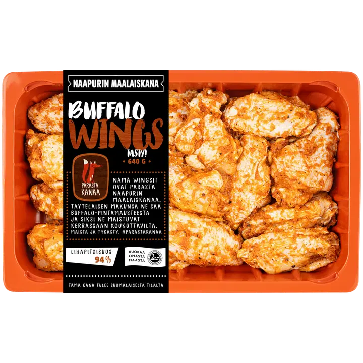 Naapurin Maalaiskanan wings, buffalo 640 g