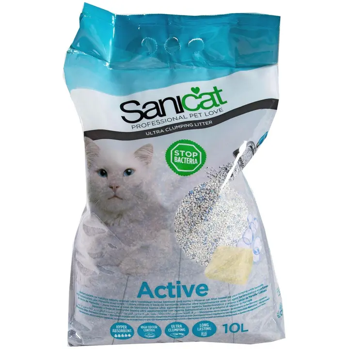 Sanicat Active 10l kissanhiekka paakkuntuva