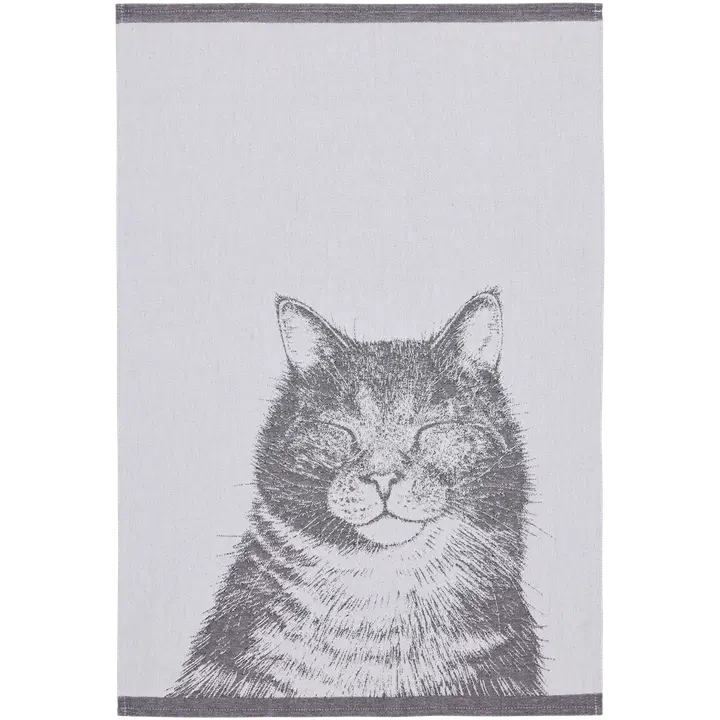 Finlayson keittiöpyyhe Kissa 2kpl 50x70cm musta-valkoinen