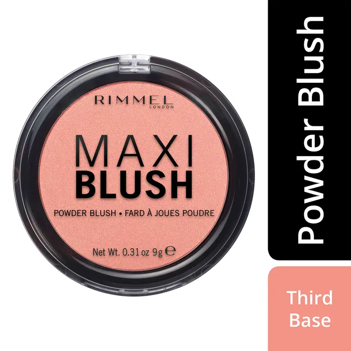 Rimmel London Maxi Blush Powder Blusher -poskipuna 9 g, 001 Third Base
