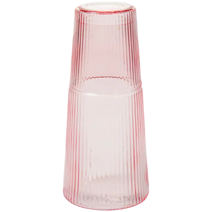 Klaasist karahvin heleroosa