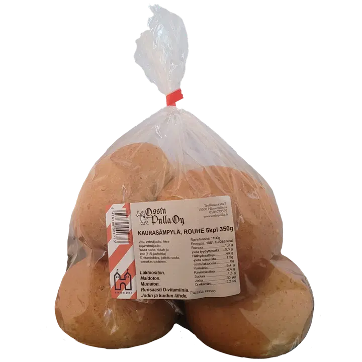 Ossin Pulla kaurasämpylä 5 kpl