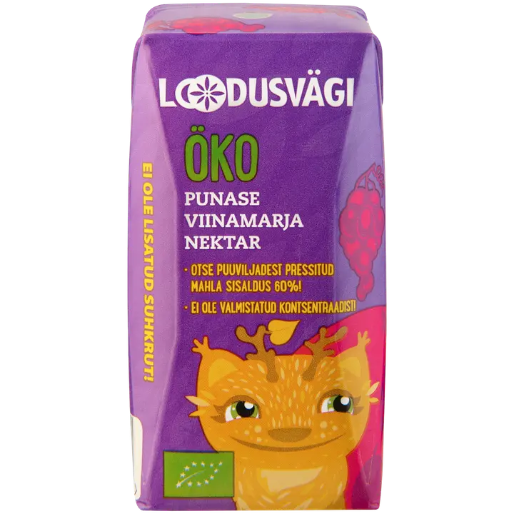 Loodusvägi mahe punase viinamarja nektar 200ml