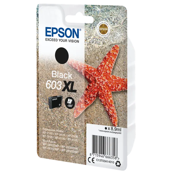 Epson 603XL mustepatruuna musta