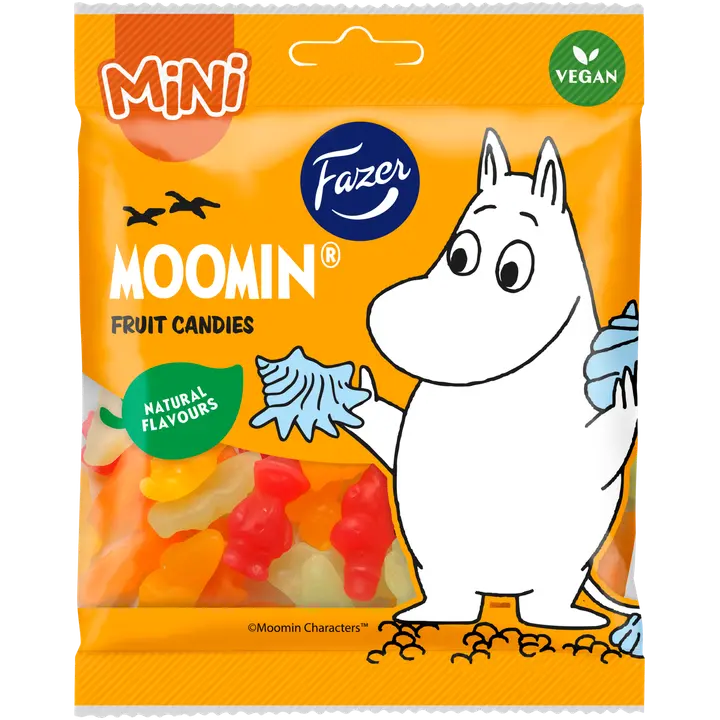 Fazer Moomin hedelmäkarkkipussi 80g