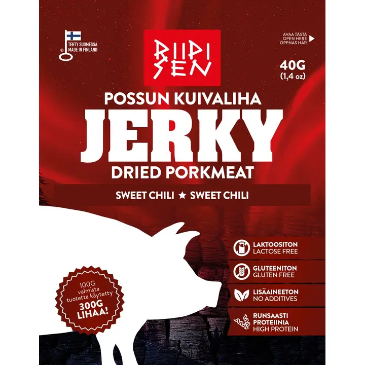 Riipisen Possun kuivaliha Sweet chili 40g