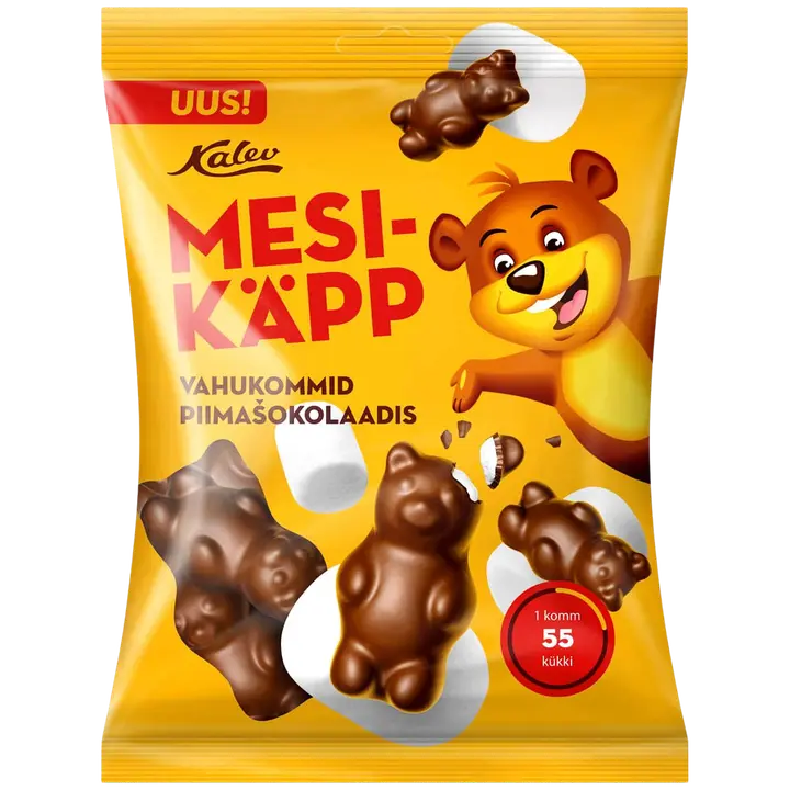 Kalev Mesikäpp vahukommid piimašokolaadis 115g
