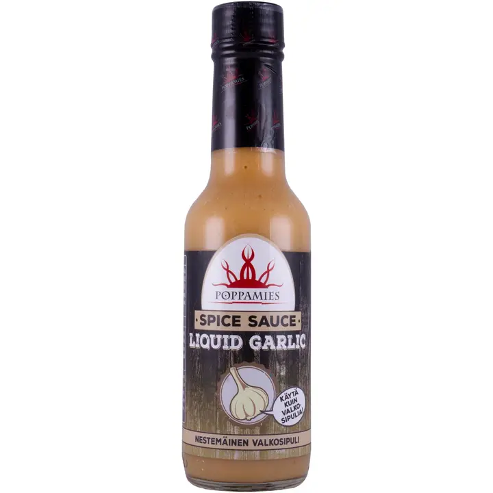 Poppamies Spice Sauce Liquid Garlic maustekastike 150ml