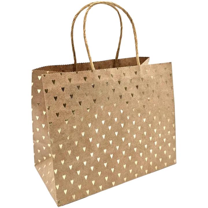 J.K. Primeco lahjakassi S Sydän kultafolio uusioruskea