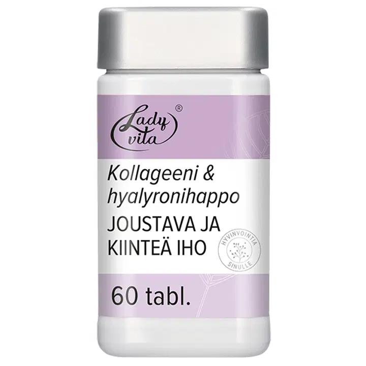 Ladyvita Kollageeni-hyaluronihappo-vitamiinitabletti 60tabl/48g