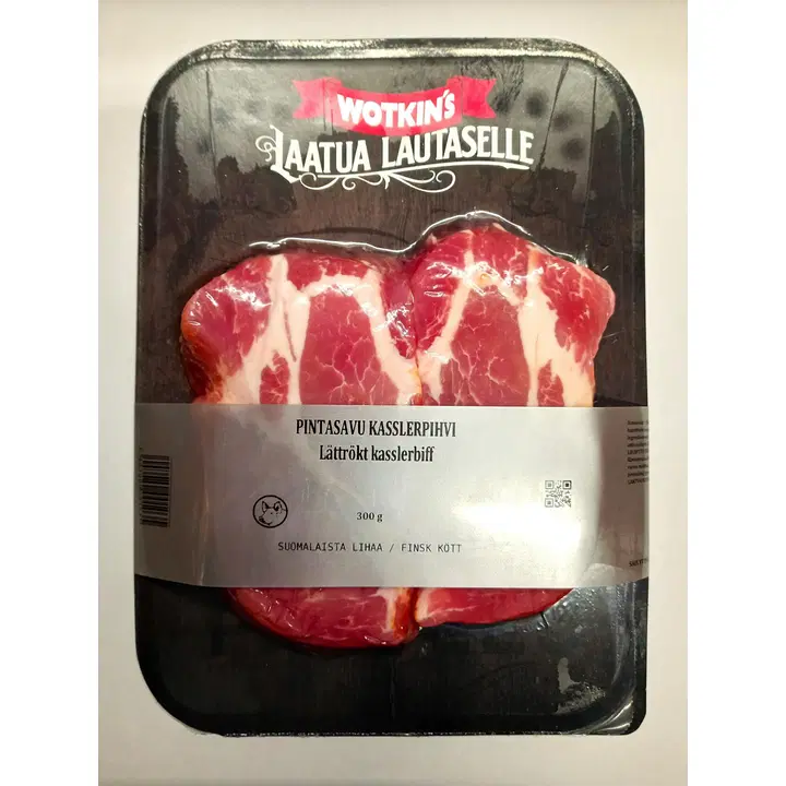 Lihatukku Veijo Votkin wotkins pintasavu kasslerpihvi n.300 g skinpack