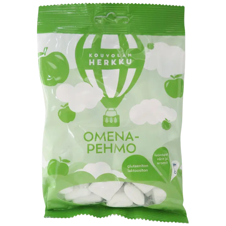 Kouvolan Herkku omenapehmo vaahtokarkkeja 80 g