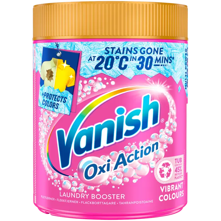 Vanish Pink pyykinpesutehoste ja tahranpoistojauhe 470g