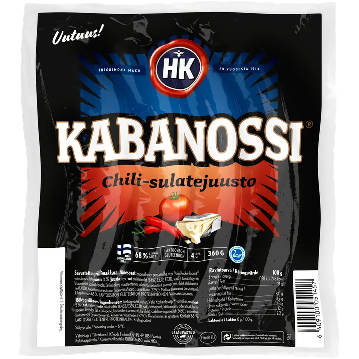 HK Kabanossi® Chili-Sulatejuusto 360 g