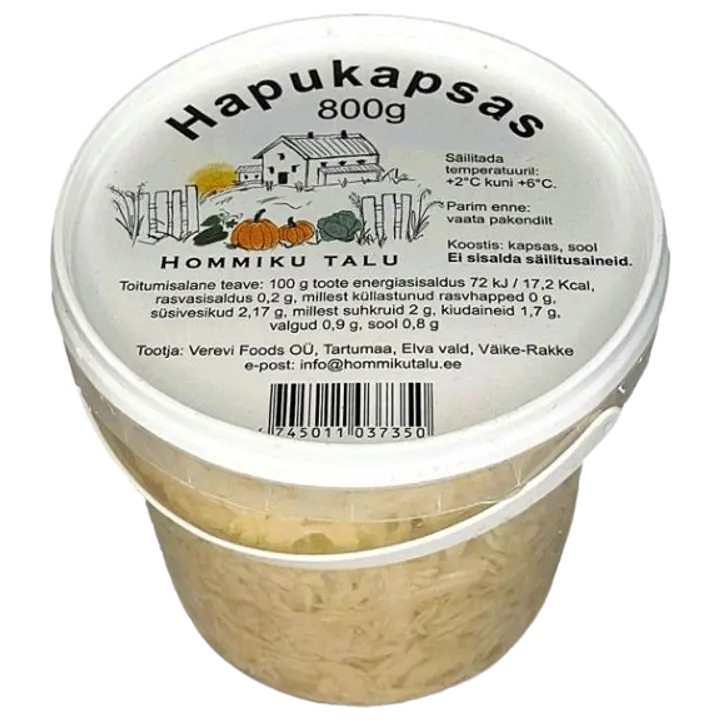 HOMMIKU TALU Hapukapsas ämbris 800g