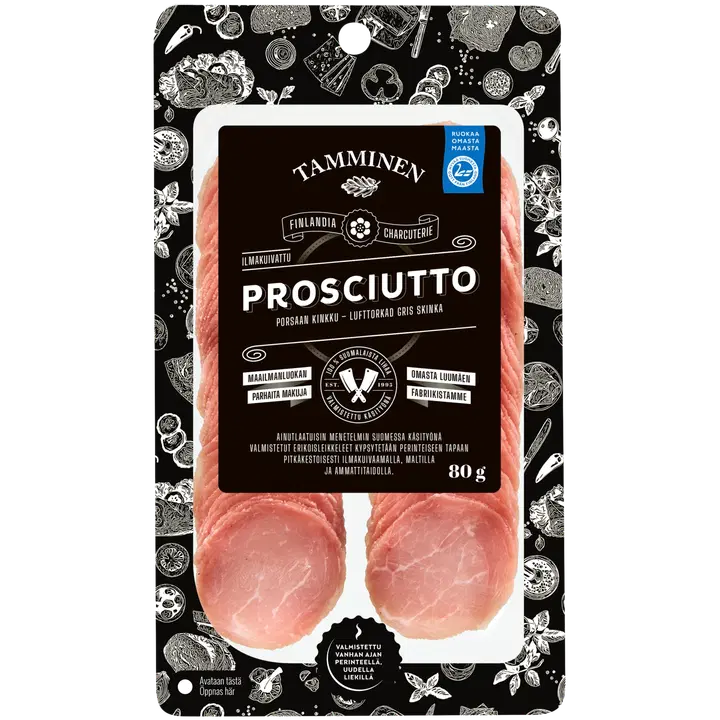 Tamminen ilmakuivattu Prosciutto 80g