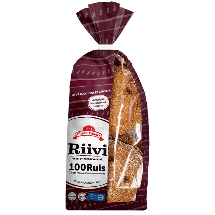 Pirjon Pakari Riivi 100-Ruis hiivaton 4kpl/pss