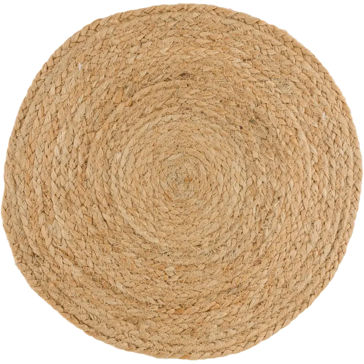 House juuttitabletti pyöreä 36 cm beige
