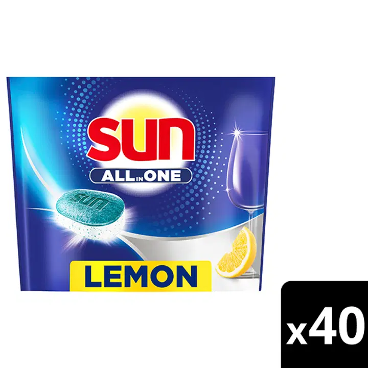 Sun Lemon All-in-1 konetiskitabletti ympäristömerkki 40 kpl