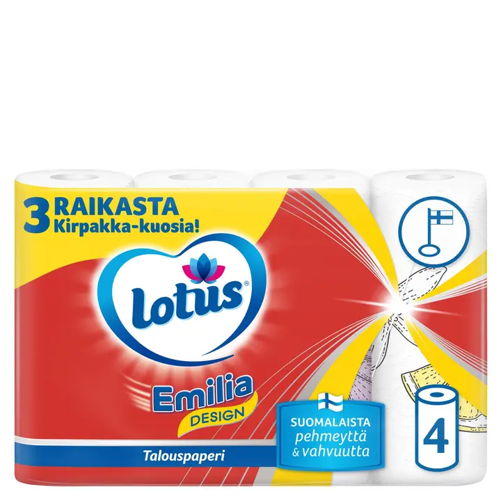 LOTUS Emilia Design talouspaperi 4 rll