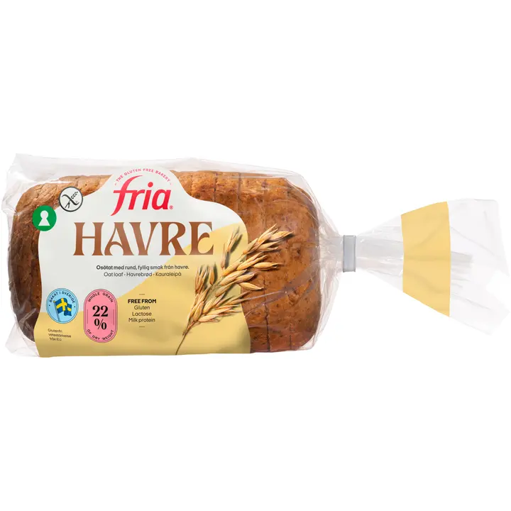 Fria Kauraleipä 500g gluteeniton pakaste viipale