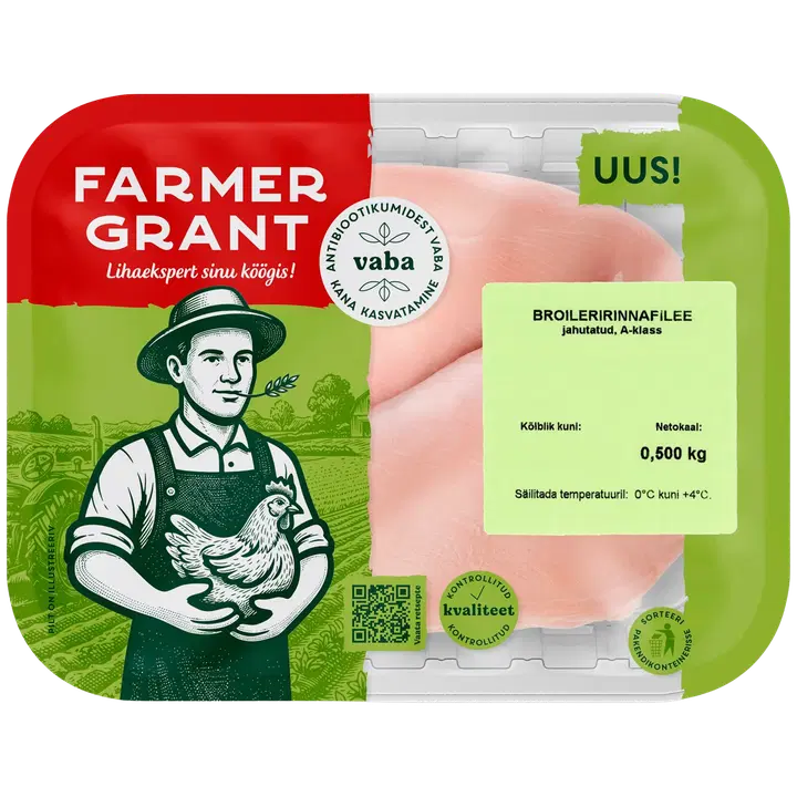 Farmer Grant Broileririnnafilee 500 g A-klass