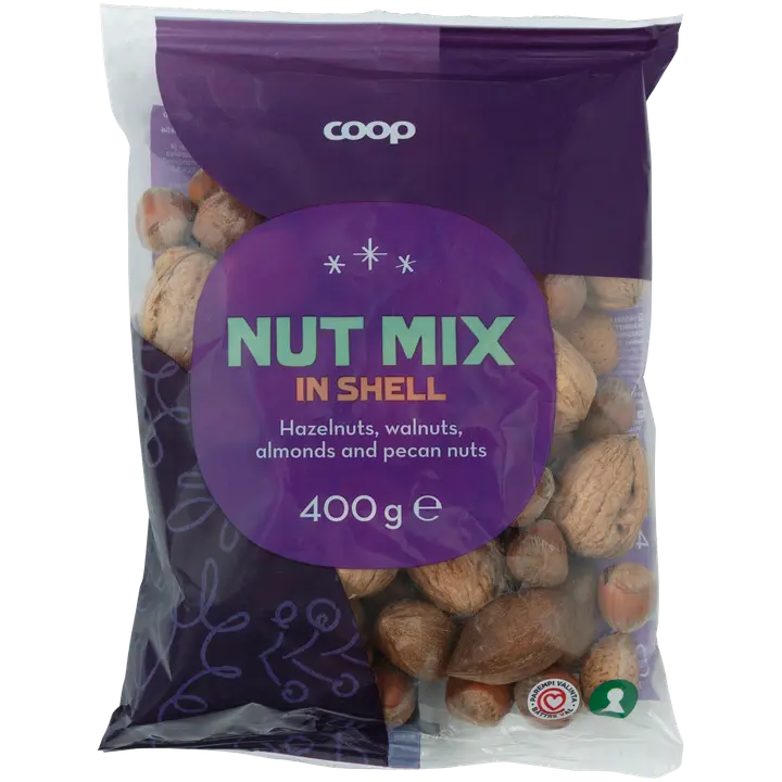 Coop kuorellinen pähkinäsekoitus 400 g